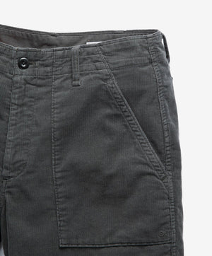 Seventyseven Cord Utility Shorts - Faded Black