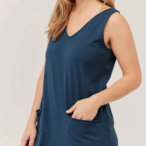 All Ease Lounge Jumpsuit - French Navy