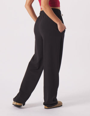 Straightleg Sweatpant: Black