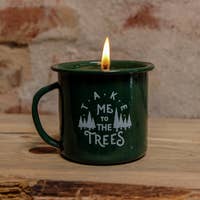 The Trees Enamel Cup Candle