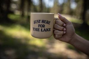 Just Here For The Lake Mug - Vanilla