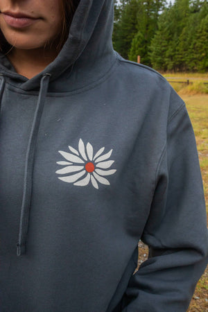 In Full Bloom Unisex Hoodie - Charcoal
