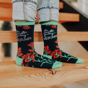 I'm a Delicate F*@king Wildflower Unisex Socks