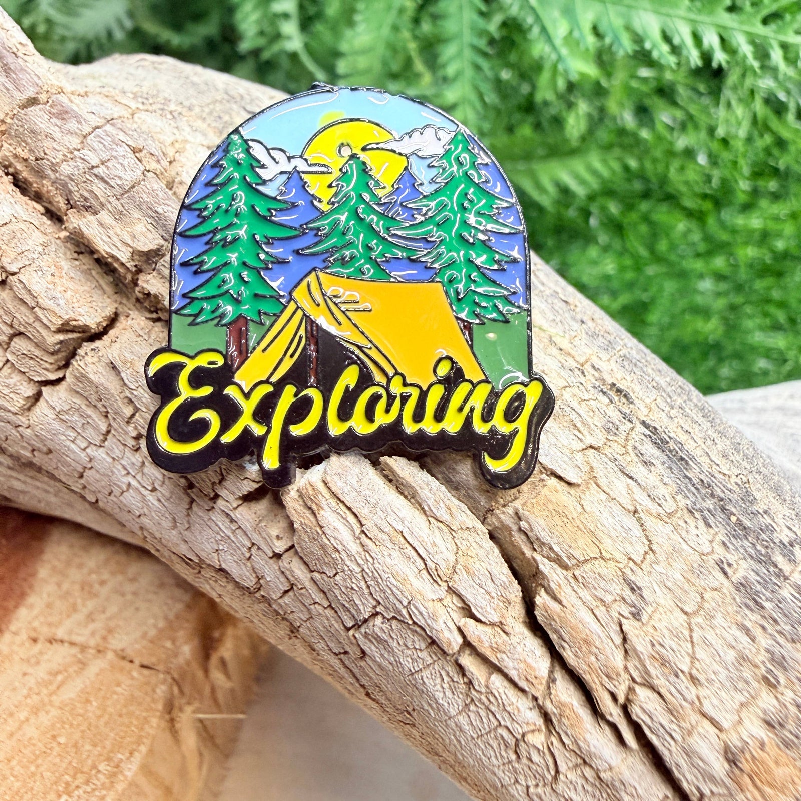 Explore Camping - Metal Lapel Pin