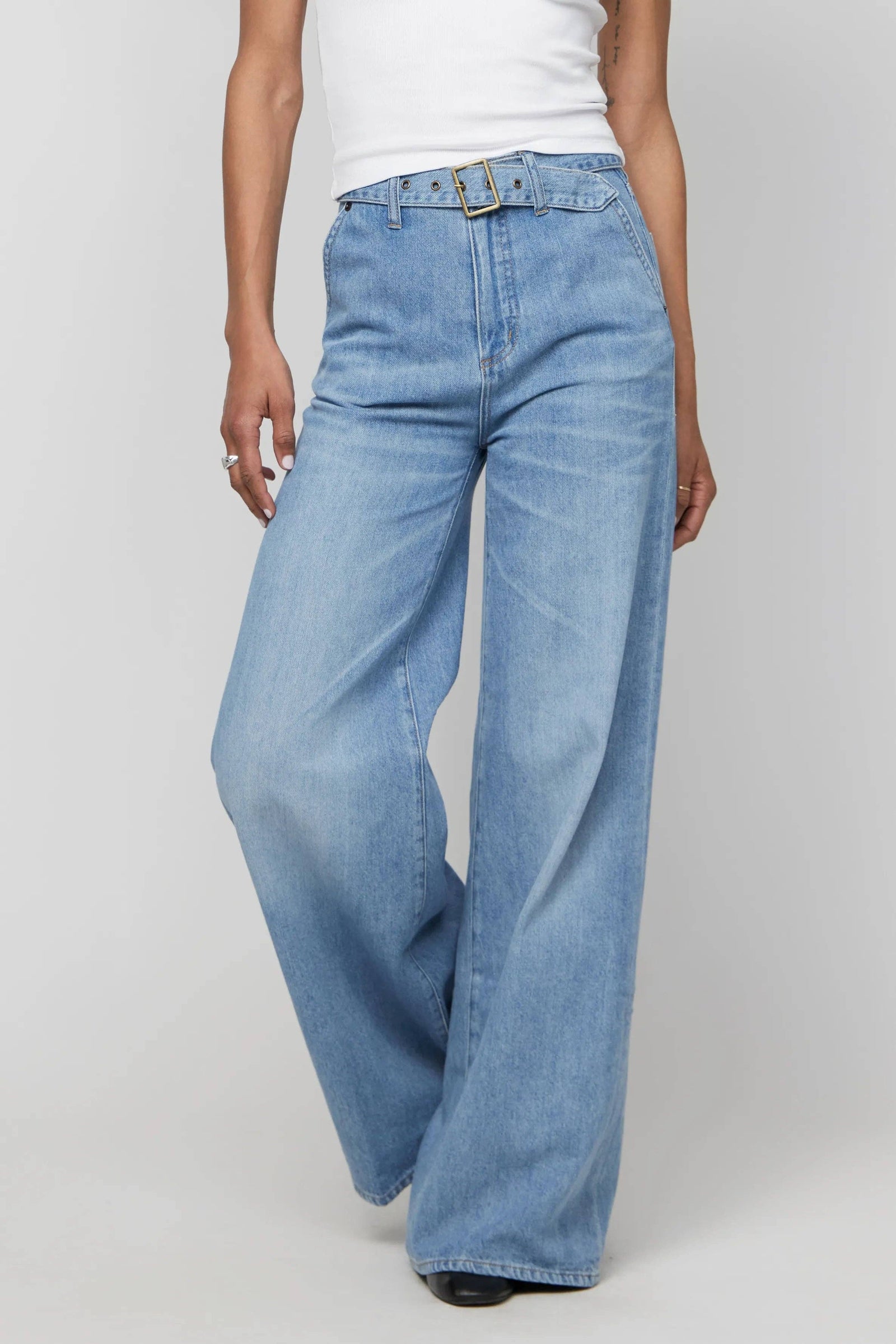 Wescott Wide Leg High Rise Belted 1990 Vintage