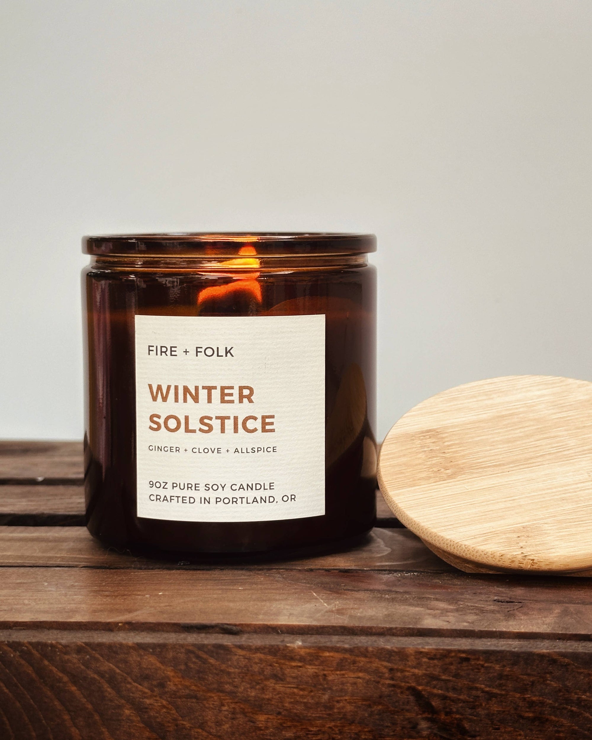 Winter Solstice | 9oz Wood Wick Soy Candle