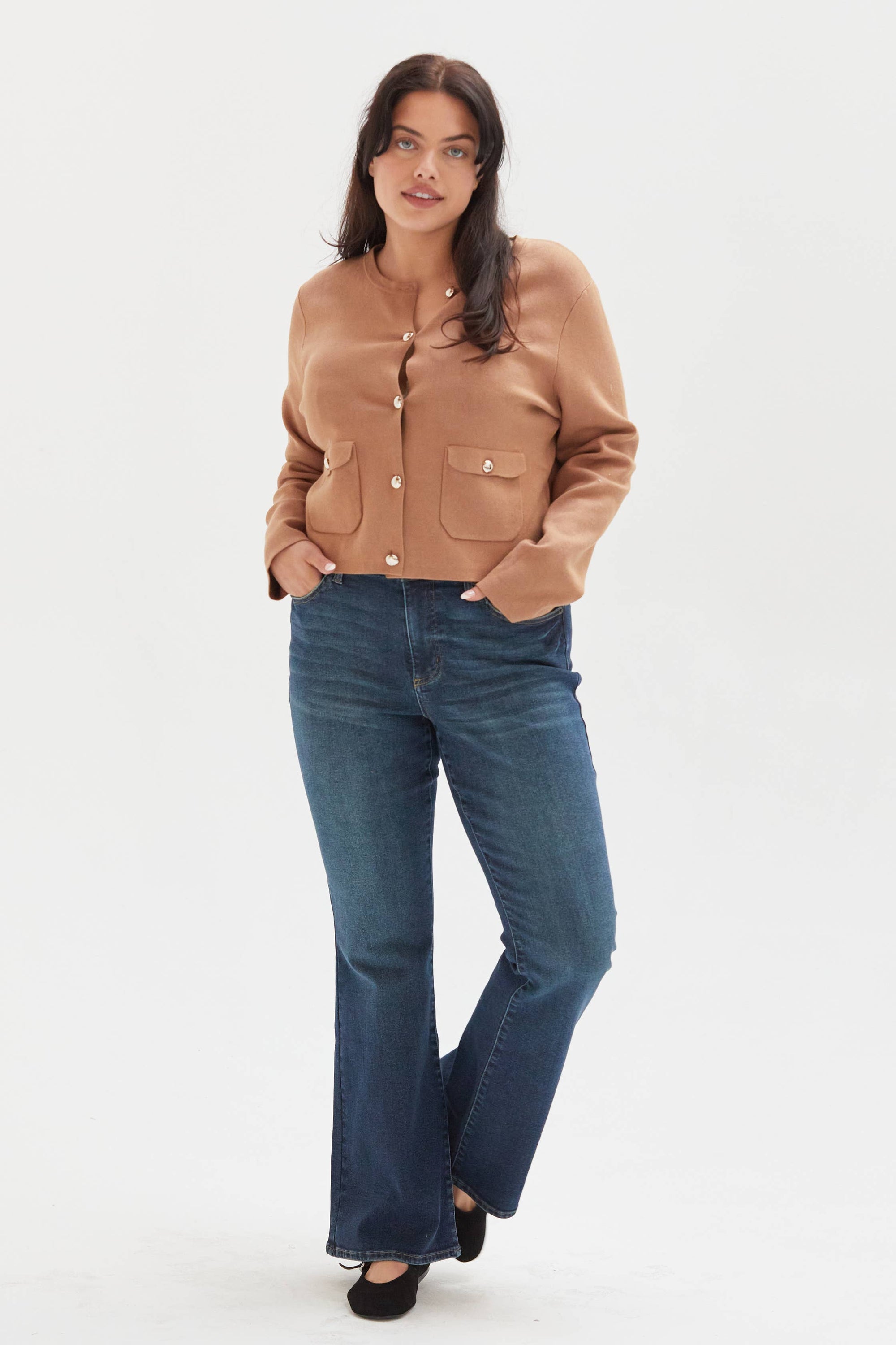 Windsor Flare High Rise Jean - Dark Aged Vintage