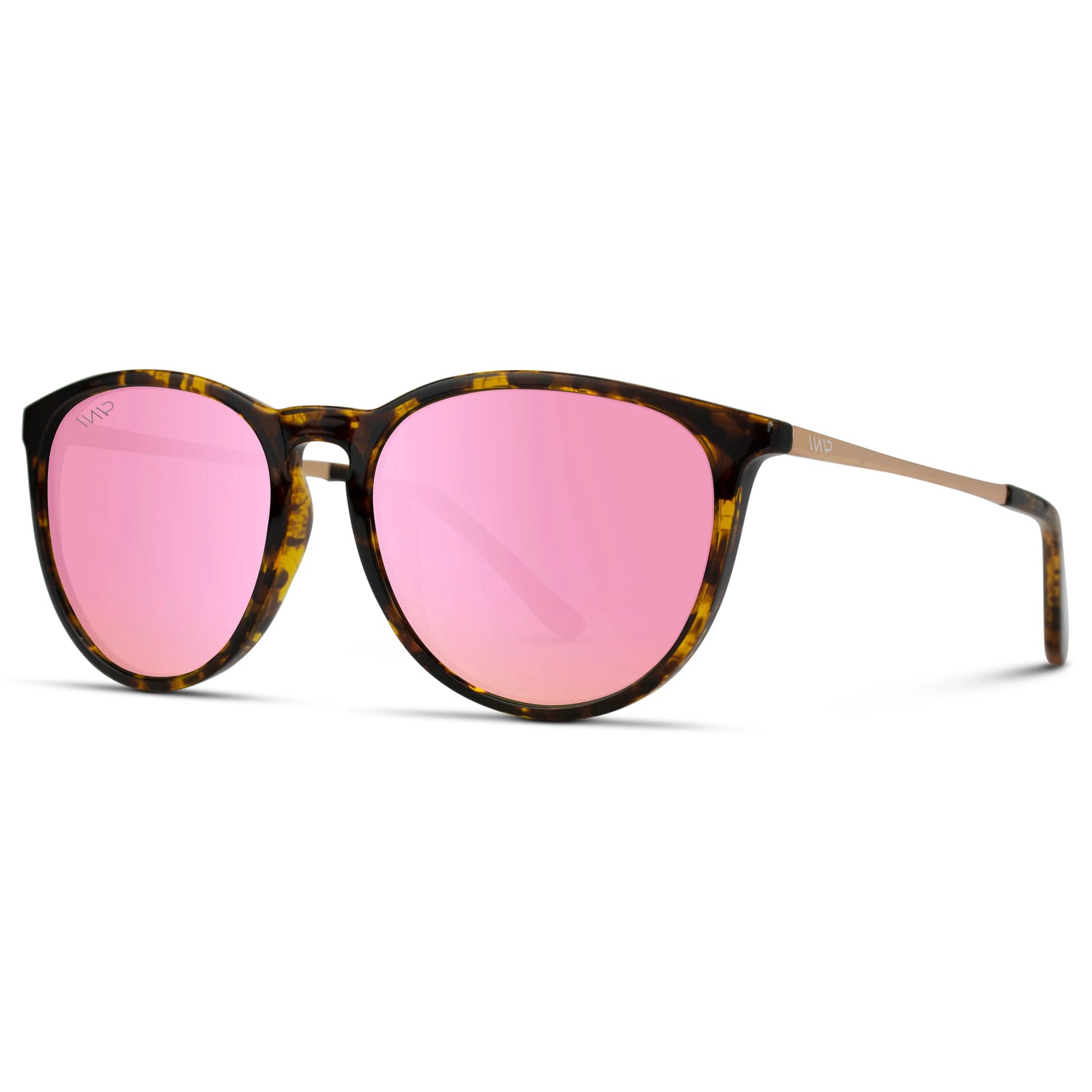 Drew- Tortoise Frame/Mirror Pink Lens