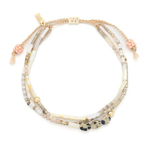 Joy: Dalmatian Jasper/Gold Bracelet
