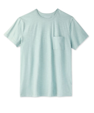 Saltwater Slub Pocket Tee  - Grey Mist