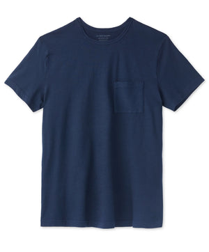 Saltwater Slub Pocket Tee  - Marine