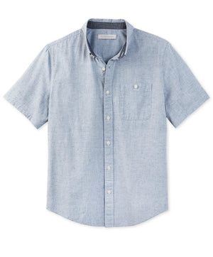 Atlantic Short Sleeve Chambray - Azure Blue