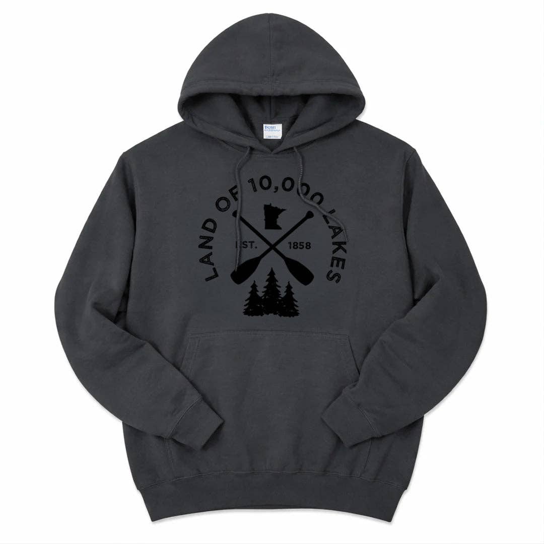 MN Lakes Premium Hoodie - Coal