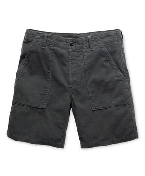 Seventyseven Cord Utility Shorts - Faded Black