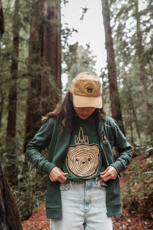 Bear Tree Unisex Tee - Heather Forest
