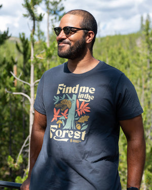 Find Me in the Forest Tee - Navy