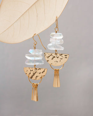 Desert Fringe Quartz Earrings