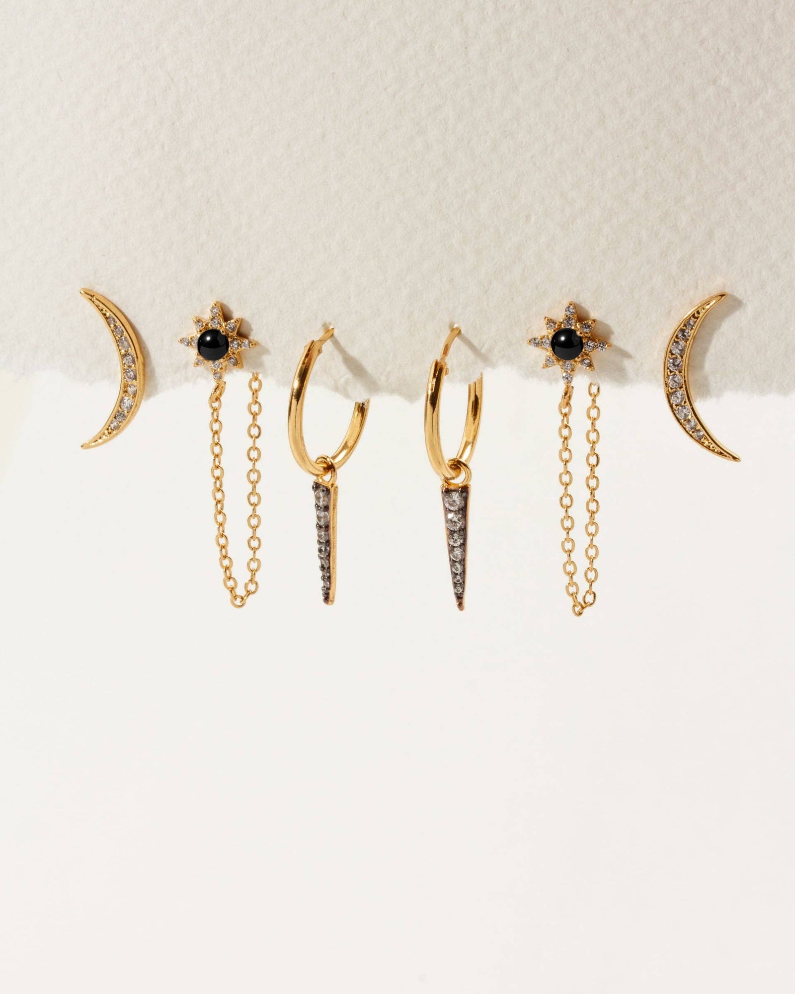 Twilight Earring Set - Black Onyx