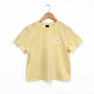 In Full Bloom Boxy Tee - Buttermilk