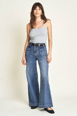 Campbell High Rise Jean - Traditional Vintage Worn