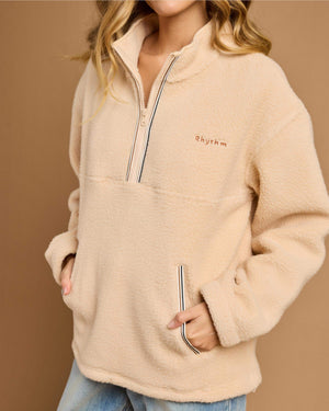 Heritage 1/4 Zip Fleece - Oat