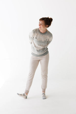 Hillrose Crewneck Sweater - Forest Fade