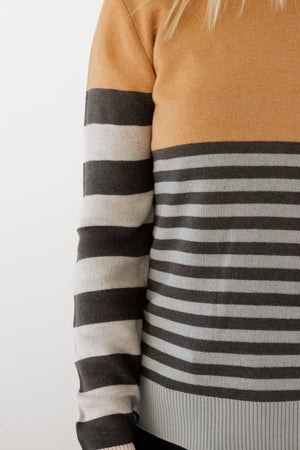Hillrose Crewneck Sweater - Stripe Fuse