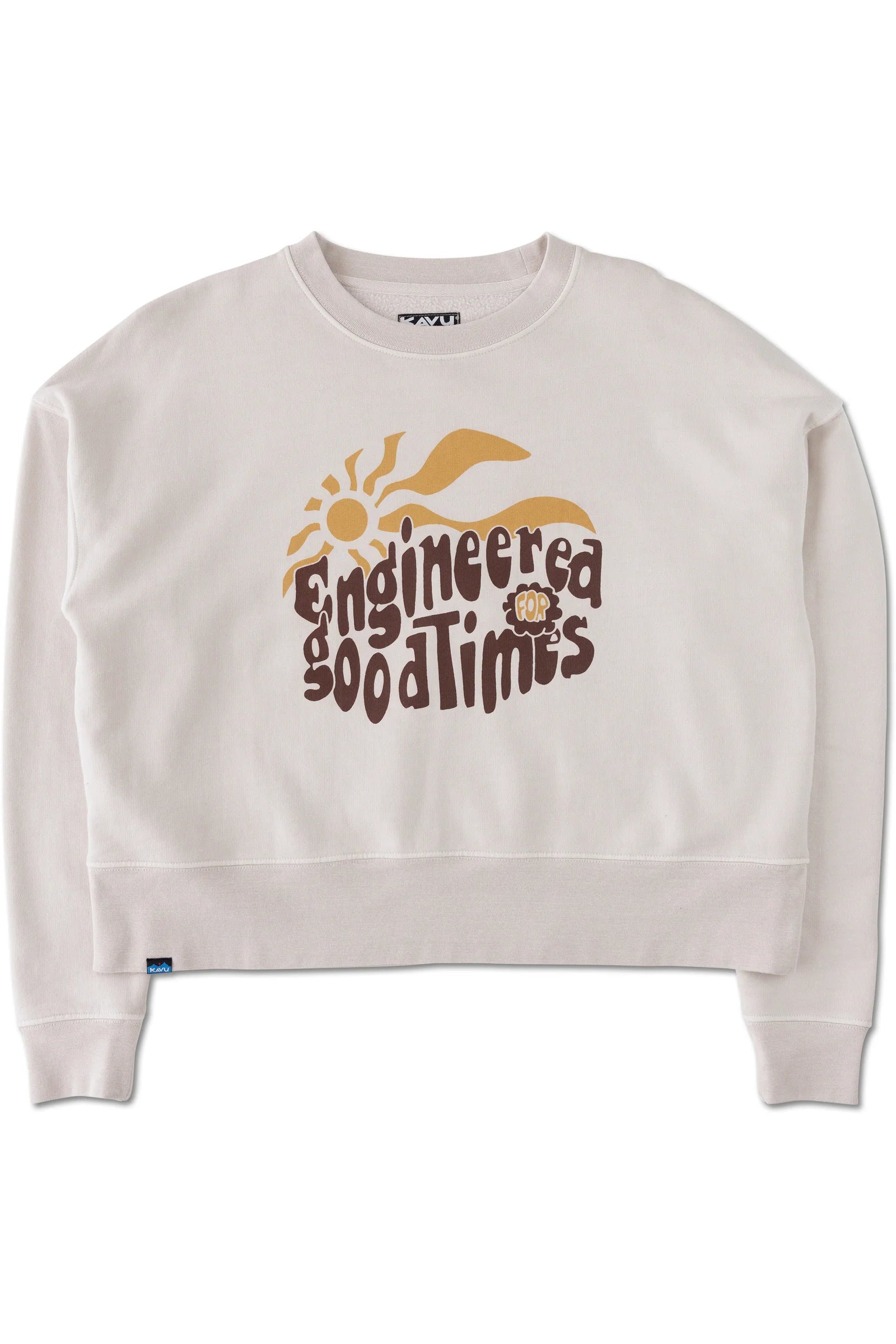 Crew Cropped Fleece - Oatmeal