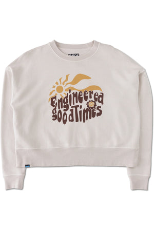 Crew Cropped Fleece - Oatmeal