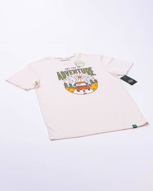 Say Yes to Adventure Unisex Tee - Natural