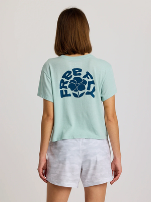 Women's Poppy Tee - Heather Ocean Mist