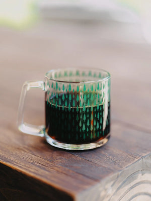 Pine Trees Glass Mug