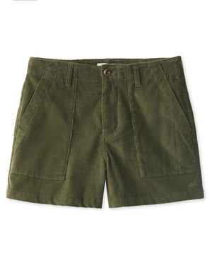 Seventyseven Cord Shorts - Olive Night