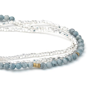 Delicate Stone Bracelet: Blue Howlite/Stone of Harmony