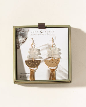 Desert Fringe Quartz Earrings
