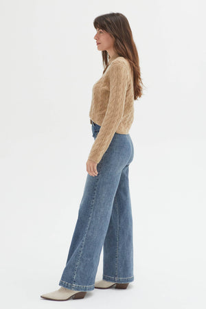 Campbell High Rise Jean - Traditional Vintage Worn