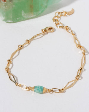 Pebble Path Bracelet- Amazonite