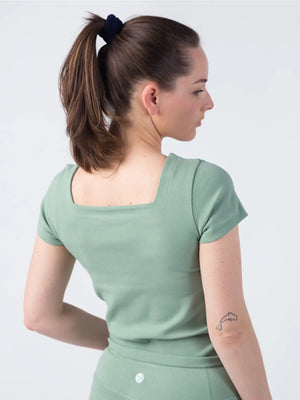 PlantTec™ Reversible Short Sleeve Tee - Sage