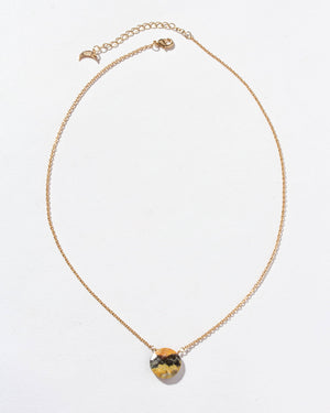 Gem in the Moon Gemstone Necklace- Bumblebee Jasper
