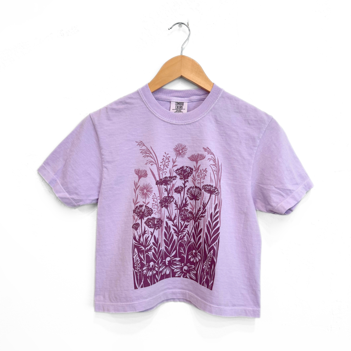 Wild Field Ladies Boxy Tee - Orchid