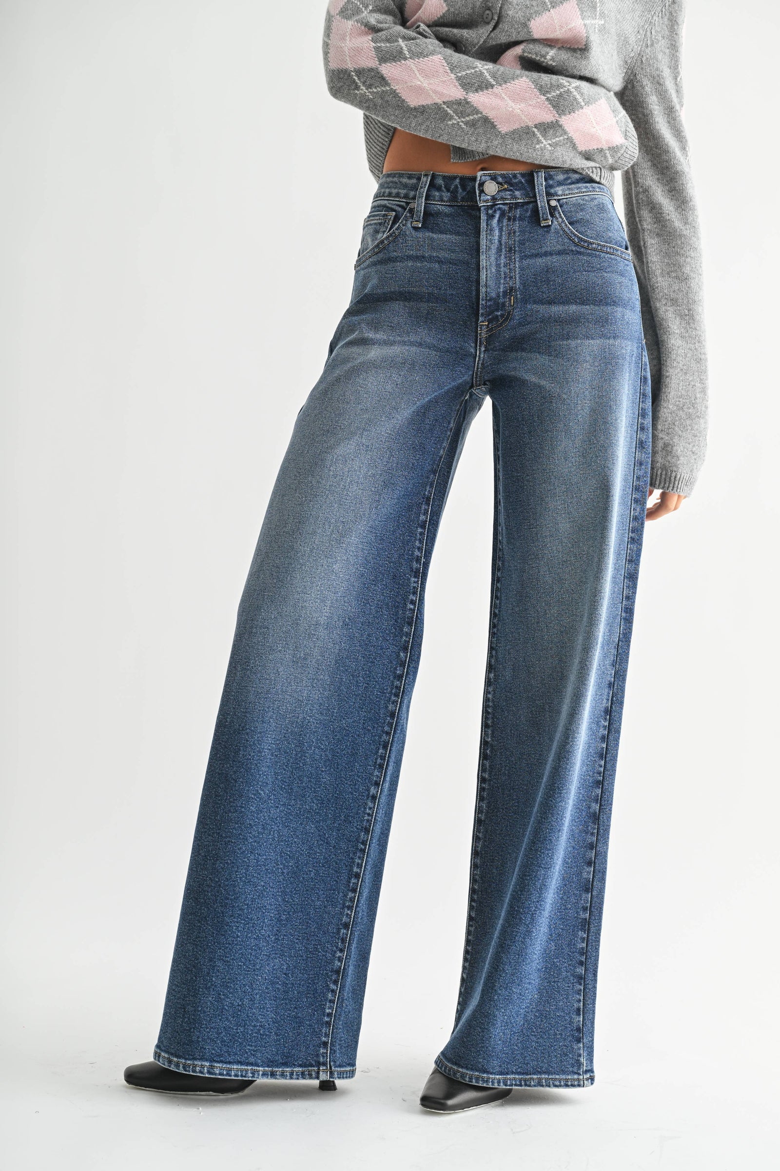 Ultra Wide Leg - Dark Wash