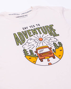 Say Yes to Adventure Unisex Tee - Natural