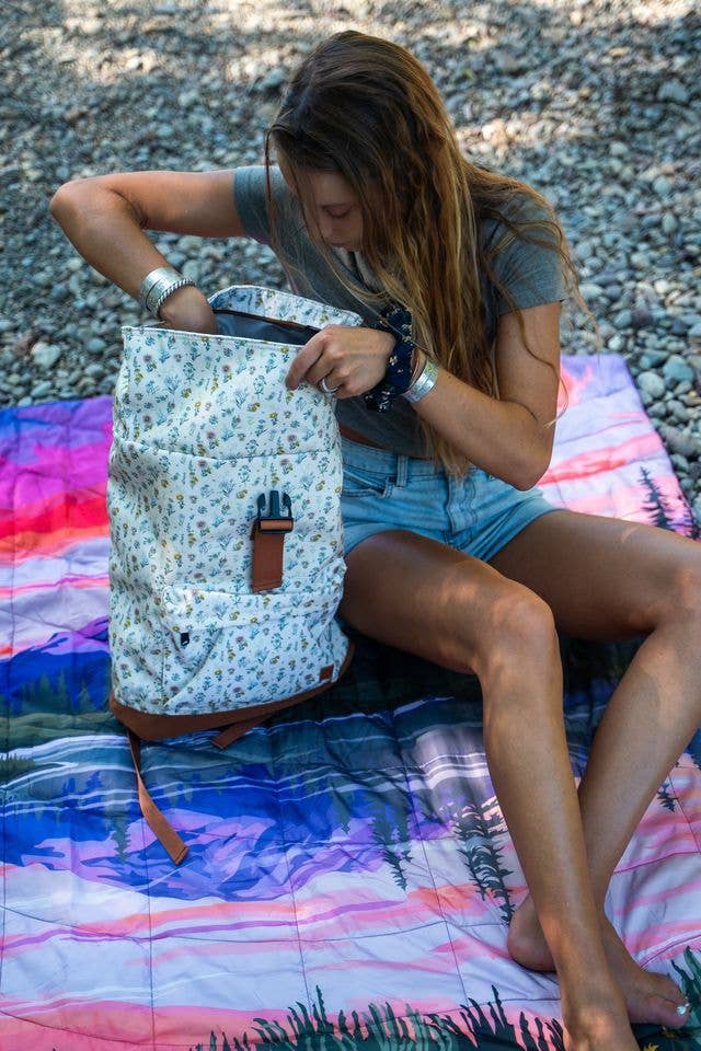 Adventure Backpack - Spring Floral Cream