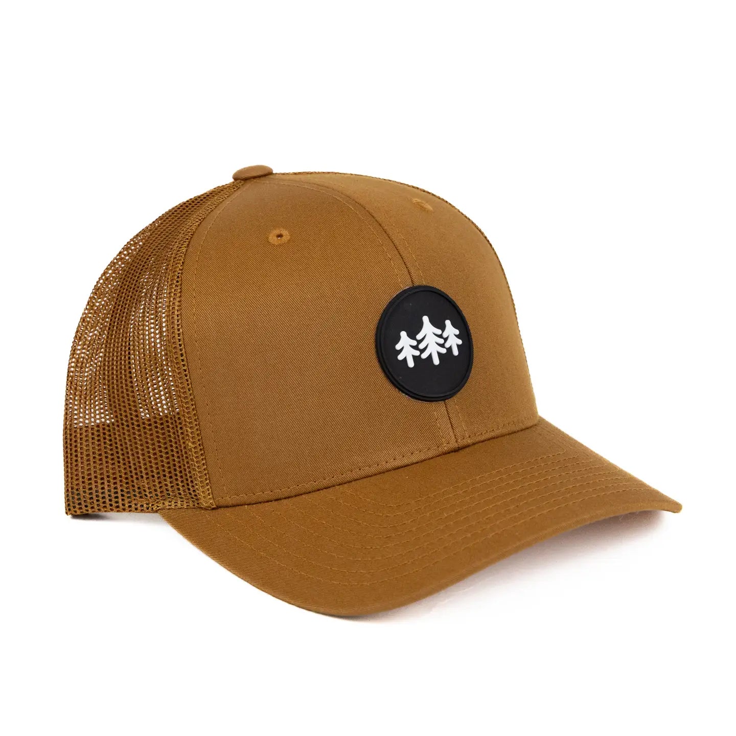Coin Patch Trucker Hat - Caramel