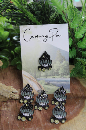 Campfire In the Forest - Metal & Enamel Pin