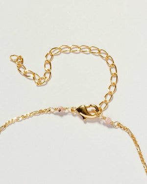 Bermuda Triangle Dainty Collar Necklace- Rhodochrosite
