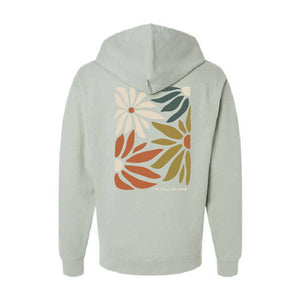 In Full Bloom Unisex Hoodie - Dusty Sage