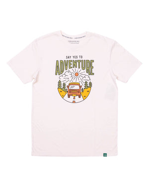 Say Yes to Adventure Unisex Tee - Natural