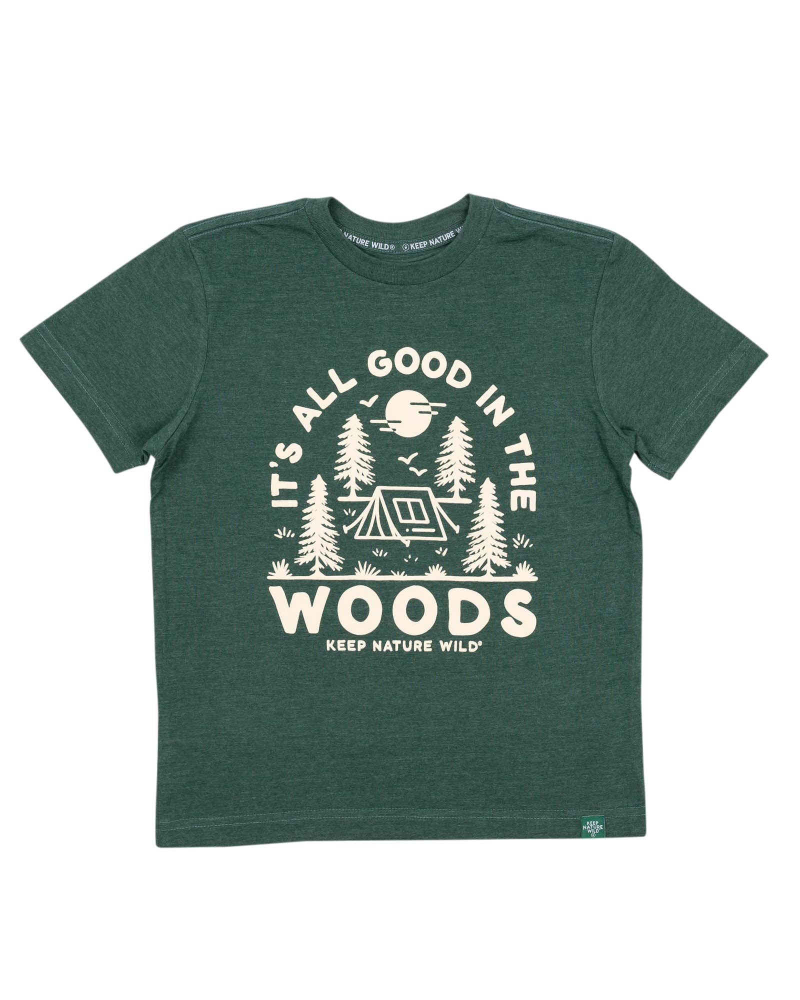 Good in the Woods Youth Tee - Heather Forest