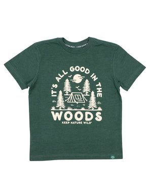 Good in the Woods Youth Tee - Heather Forest